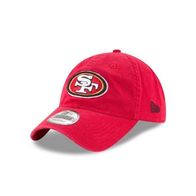 Red San Francisco 49ers Hat - New Era NFL Core Classic 9TWENTY Adjustable Caps USA9043716